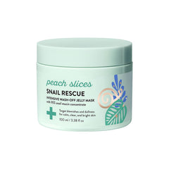 Peach Slices Rescate Caracol: mascarilla jelly lavable hidrata y aporta luminosidad.
