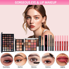 Peenice all-in-one makeup kit lipstick set highlights bold shades for daily glam