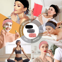 Pack de 3 colores Pejnl, negro gris rosa para combinar