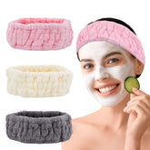 Pejnl diadema spa de microfibra, suave y absorbente para cabello mojado.