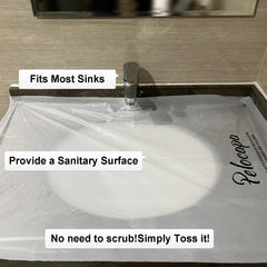 Pelocapa funda fregadero desechable para recortes, protege el borde y facilita la limpieza.