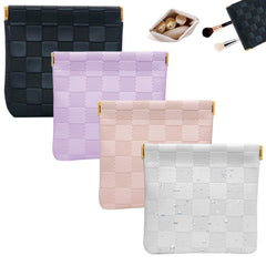 Estuche de maquillaje PENGJINYU negro, ideal para llevar en bolso y organizar cosméticos
