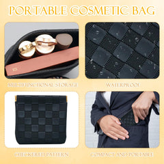 Estuche de maquillaje PENGJINYU rosa, práctico para salidas y viajes