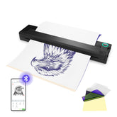 PeriPage P90 imprime plantillas de tatuaje portátil para sesiones rápidas.