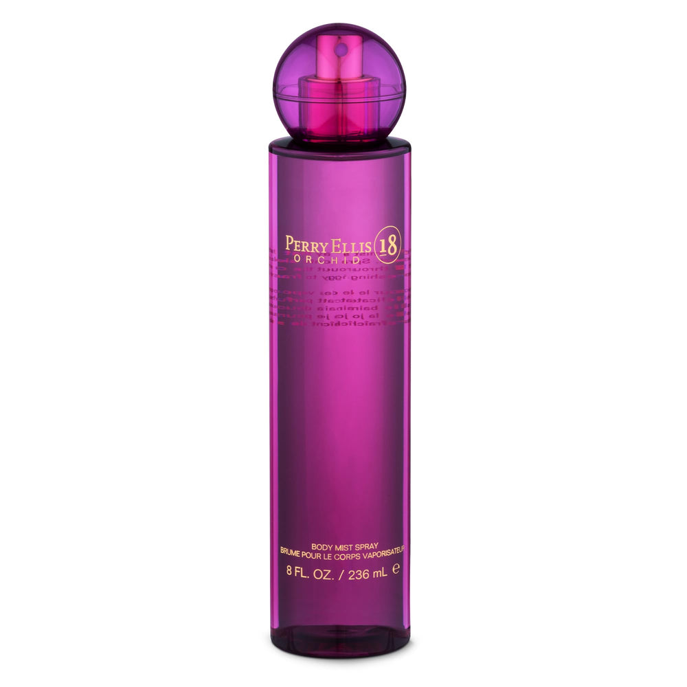 Perry Ellis 18 Orchid, atomizador-botella, aroma floral suave para uso diario.