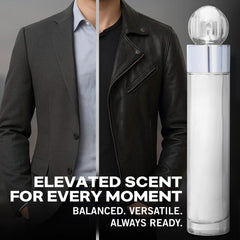 Perry Ellis 360 White: frasco visto de frente para apreciar el diseño.