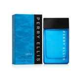 Perry Ellis Pure Blue para hombre, frasco frontal, aroma limpio para uso diario.