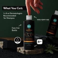 Person & Covey DHS Tar Shampoo: textura cremosa y espuma suave limpia sin resecar