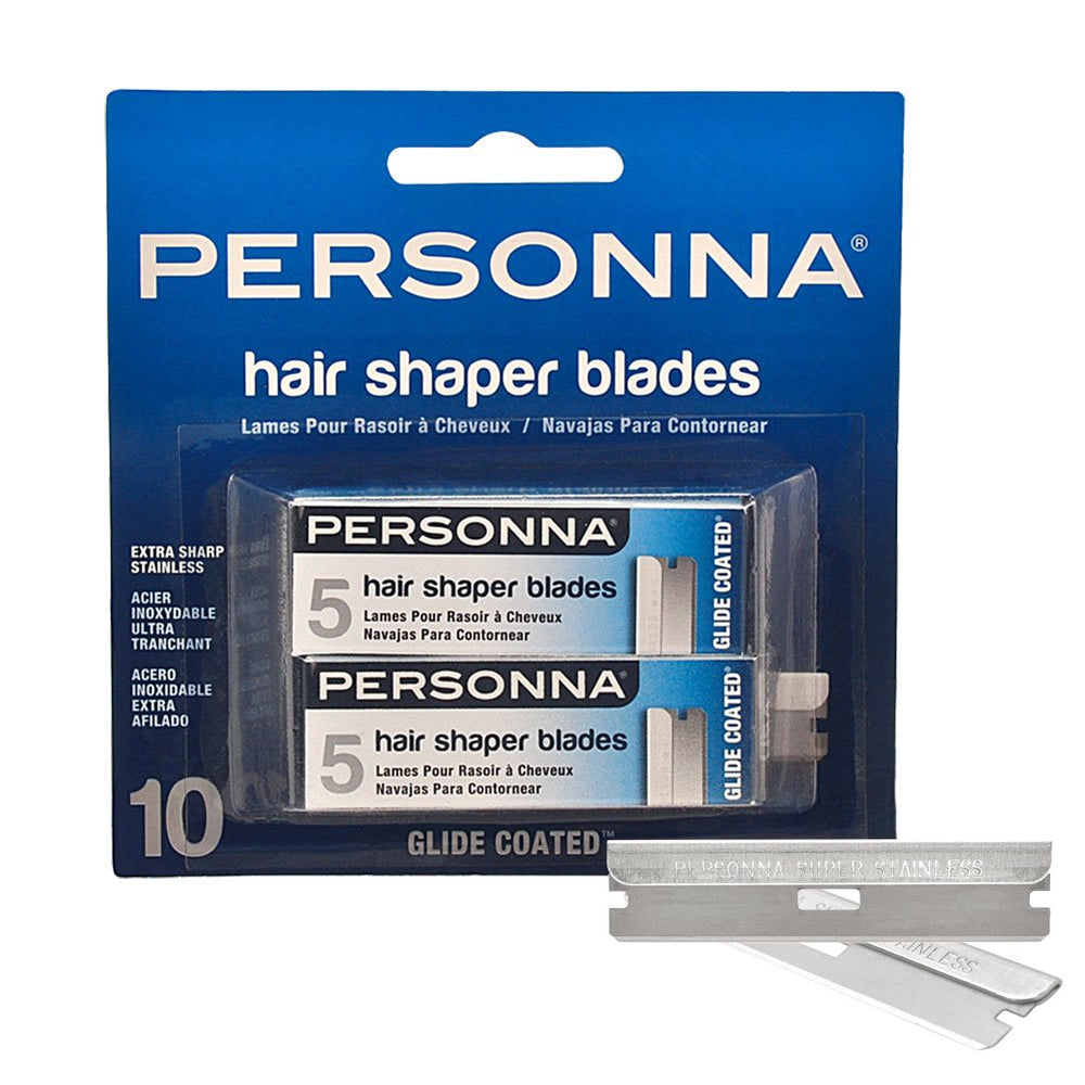 Personna hojas para recorte de cabello, corte preciso para delinear con suavidad.