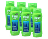 Pert dos en uno champú y acondicionador, botella visible, favorece limpieza y acondicionamiento