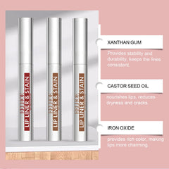 Petansy delineador labial removible 3 colores para aplicación precisa