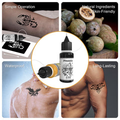 PFARRER tatuaje temporal resistente al agua para fiestas y uso diario.