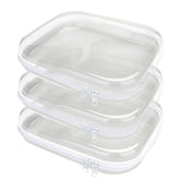 PGAXM étuis transparents à fermeture double – rangement pratique pour snacks et petits objets.