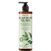 PHARM TO TABLE Tea Tree Conditioner bottle shows cooling scalp relief and detangling potential.