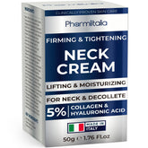 Pharmlitalia crema cuello firmeza: aplicación suave para uso diario y contorno definido.