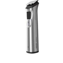 Philips Multi Groomer 8000, detalle cuchillas DualCut para precisión duradera.