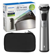 Philips Multi Groomer 8000, vista frontal, versatilidad para rostro, cabeza y cuerpo.