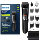 Philips Norelco Multigroom 13 piezas: versatilidad para rostro, cabeza y cuerpo.