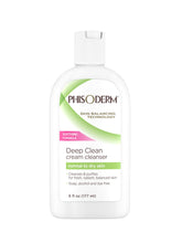 Phisoderm: botella de crema limpiadora profunda para limpieza diaria suave.