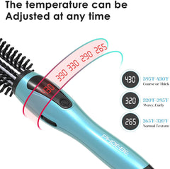 PHOEBE rango de temperatura ajustable para todo tipo de cabello.