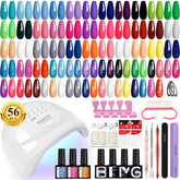 Phoenixy kit gel uñas con lámpara 48W para manicura en casa