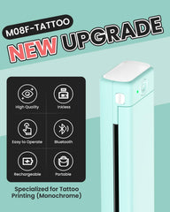 Phomemo M08F disenos tatuaje inalambrico para resultados rapidos