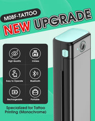 Phomemo M08F con Bluetooth permite enviar diseños desde la app fácilmente.