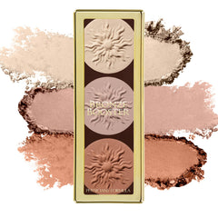 Paleta bronceador Physicians Formula con pincel incluido para aplicación precisa.