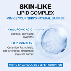 PHYSIOGEL fragrance-free label emphasizing hypoallergenic and gentle skincare.