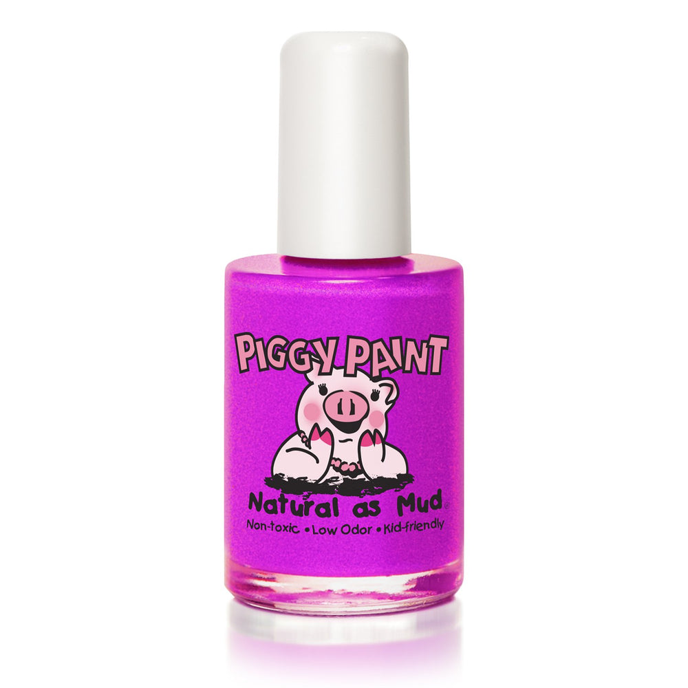 Piggy Paint Groovy Grape, botella color neón morado para fiestas y diversión.