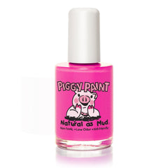 Piggy Paint LOL: esmalte neón magenta con brillo para uñas seguras.