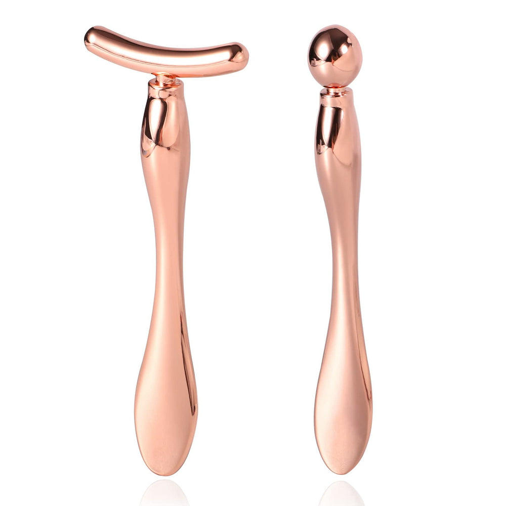 Pimoys doble rodillo para ojos en metal distribuye crema de forma uniforme