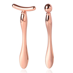Pimoys doble rodillo para ojos en metal distribuye crema de forma uniforme