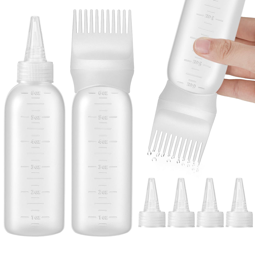 Pimoys: dos botellas para cabello, ideal para uso continuo sin salpicaduras.