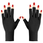 Pimoys guantes UV para manicura en gel con dedos libres protegen contra la radiación UV