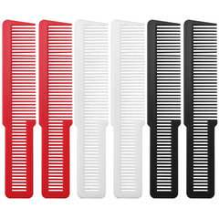 Pimoys conjunto de peines profesionales para corte de cabello negro, precisión y control