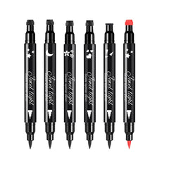 Pinkiou set delineador estampas dobles de 6 piezas para looks rápidos y creativos