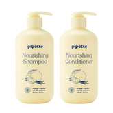Pipette daily nourishing shampoo bottle with gentle cleansing for kids.