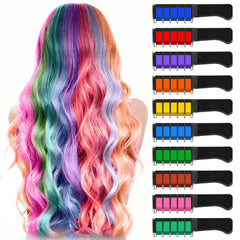 Pipirich peine-tinte pelo 10 colores, look temporal.