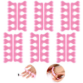 Piriuuo separadores de dedos con diseño en corazon para pedicure sin manchas.