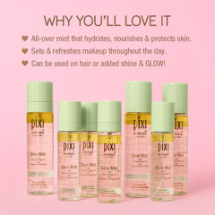 Pixi Glow Mist maquillaje: acabado luminoso y duradero
