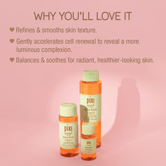 Pixi Glow Tonic, exfoliation douce révélant une peau plus nette
