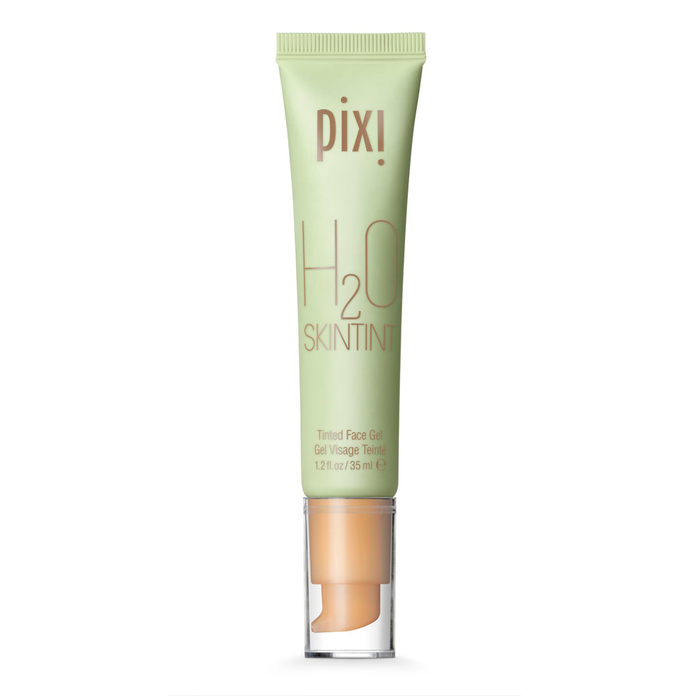Pixi H2O SkinTint bottle close-up showing lightweight hydration.