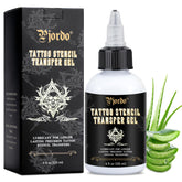 Pjordo gel de transferencia en piel, trazos claros para tatuaje