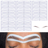 PKRFCJ plantillas de cejas 24 pares para delineado preciso