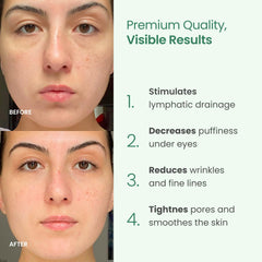 Guasha de jade Plantifique para masaje facial y alivio de tensión