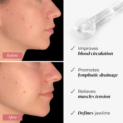 PLANTIFIQUE Gua Sha para rostro, enfoque en contorno y definición de la mandíbula.