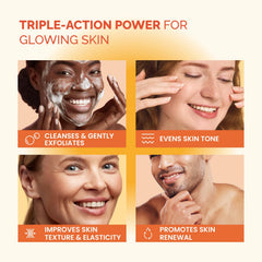 PLANTIFIQUE Jabón Turmerico Barra: exfoliación suave para uso diario.