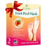 PLANTIFIQUE masque exfoliant pieds pêche – pieds doux après traitement