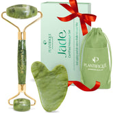 Rodillo de jade Plantifique para rostro, mejora la firmeza y brillo